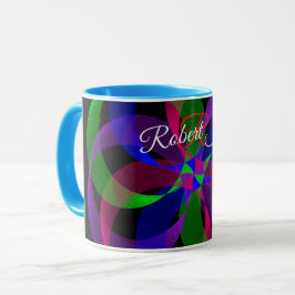 3D 2D Geometric Hybrid Coffee Mug Tasse