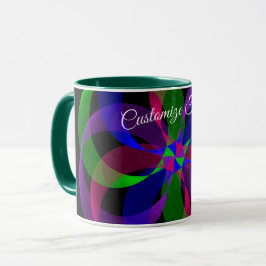 3D 2D Geometric Hybrid Coffee Mug Tasse