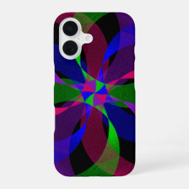 3D 2D Geometric Hybrid iPhone 16 Case Hülle