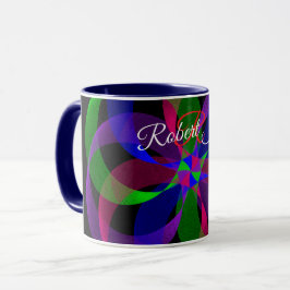 3D 2D geometrische Hybrid-Kaffeetasse Tasse