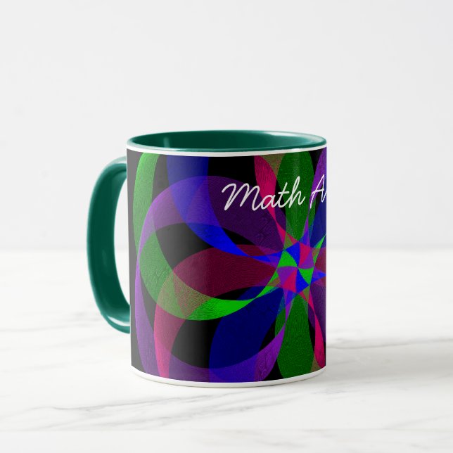 3D 2D Hybrid Geometric Coffee Tasse (Vorderseite Links)