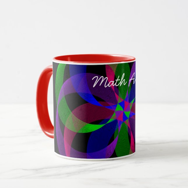 3D 2D Hybrid Geometric Coffee Tasse (Vorderseite Links)
