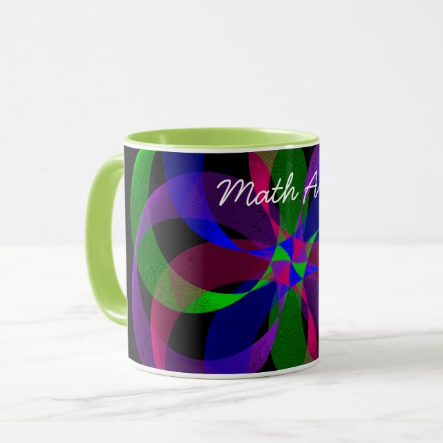 3D 2D Hybrid Geometric Coffee Tasse (Vorderseite Links)