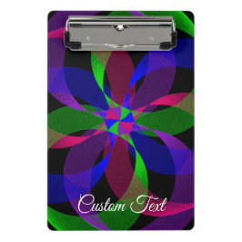 3D 2D Hybrid Geometric Mini Clipboard Mini Klemmbrett