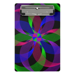 3D 2D Hybrid Geometric Mini Clipboard Mini Klemmbrett