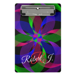 3D 2D Hybrid Geometric Mini Clipboard Mini Klemmbrett