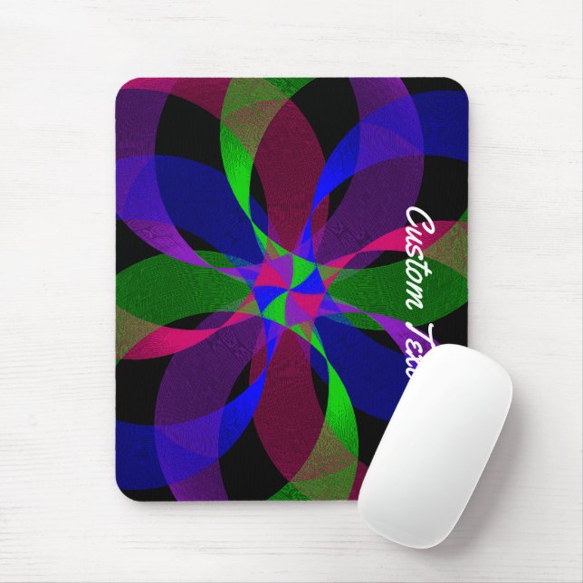 3D 2D Hybrid Geometric Mouse Pad Mousepad (Mit Mouse)