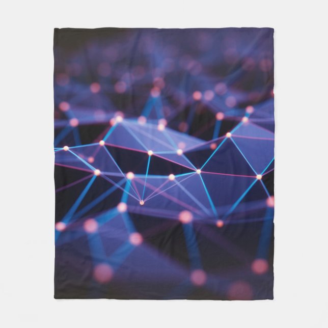 3D-Abbildung. Abstrakter Hintergrund, Verbindung Fleecedecke (Vorderseite)