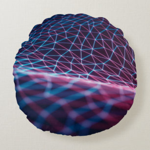 3D-Abbildung, geprägte Masche, die Praktikant dars Rundes Kissen