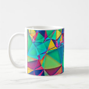 3D-Abbildung. Trendy abstrakter Hintergrund. Farbe Kaffeetasse