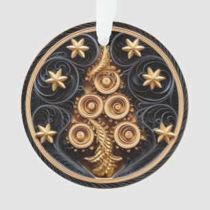 3d Abkühlungseffekt Tree und Sterne Ornament