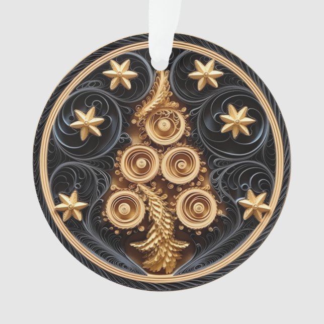 3d Abkühlungseffekt Tree und Sterne Ornament (Vorderseite)