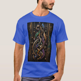 3D-Abstracte Kalligrafie mit wertvollen Edelsteine T-Shirt