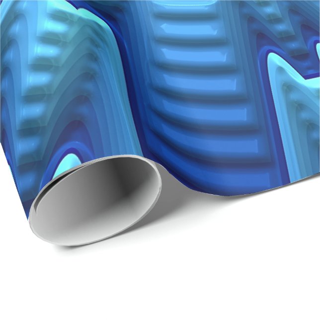 3D Abstrakt Art 1A Wrapping Paper Geschenkpapier (Rolleneckpunkt)