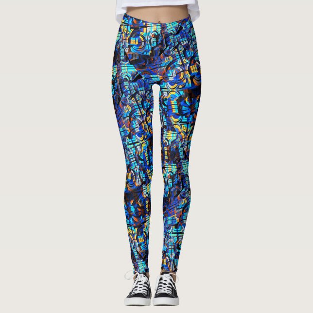 3D Abstrakt Art. 23 Leggings (Vorderseite)