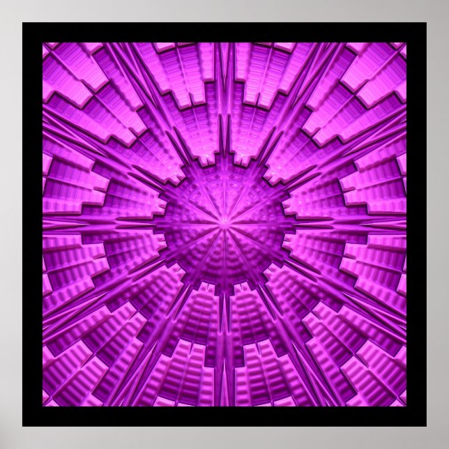 3D Abstrakt Art 3 Poster (Vorne)