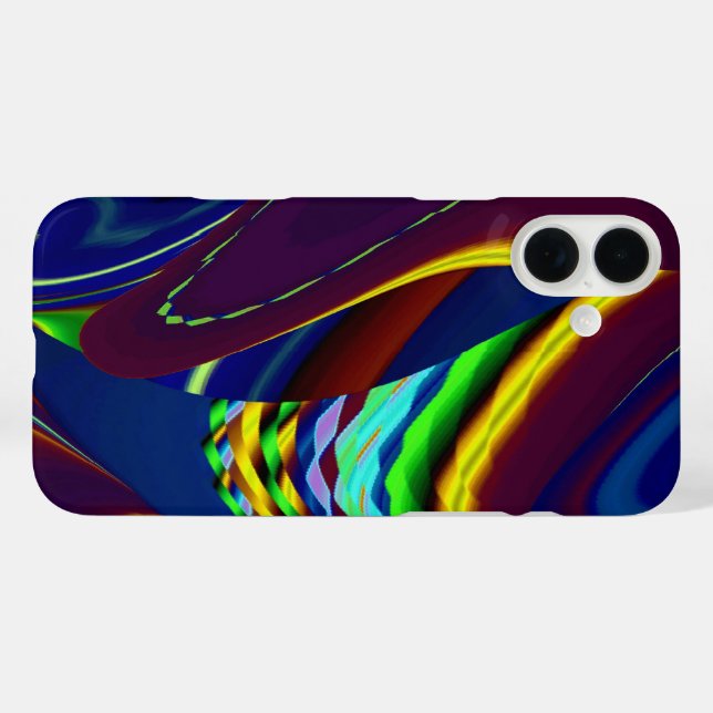 3D Abstrakte Regenbogenkunst Case-Mate iPhone Hülle (Rückseite (Horizontal))