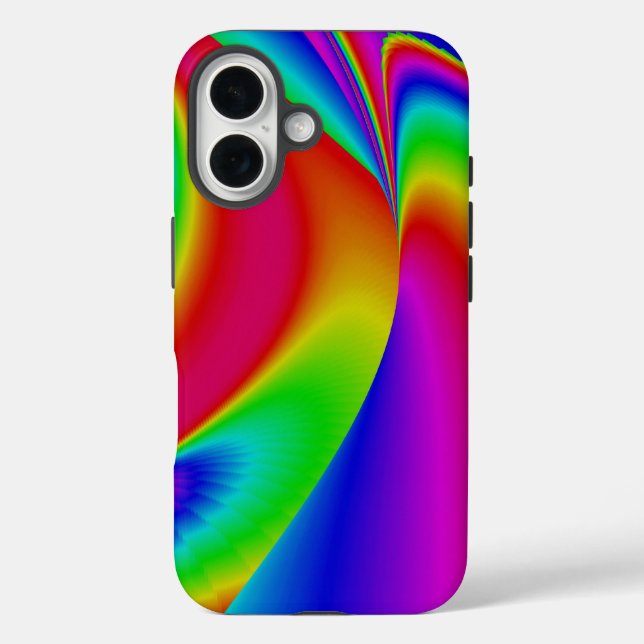 3D Abstrakte Regenbogenkunst Case-Mate iPhone Hülle (Rückseite)