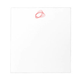 3D abstrakte rote Form Notizblock