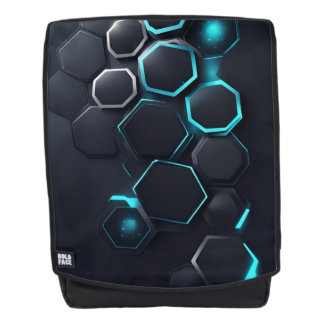 3D abstrakter Hintergrund mit Strahlen Rucksack