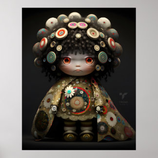 3D Anime Doll Poster von Takashi Murakami