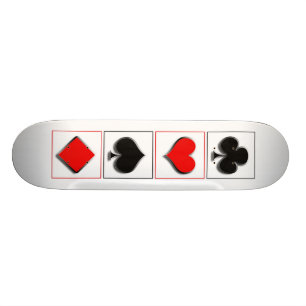 3D-Anzug für Spielkarten Skateboard