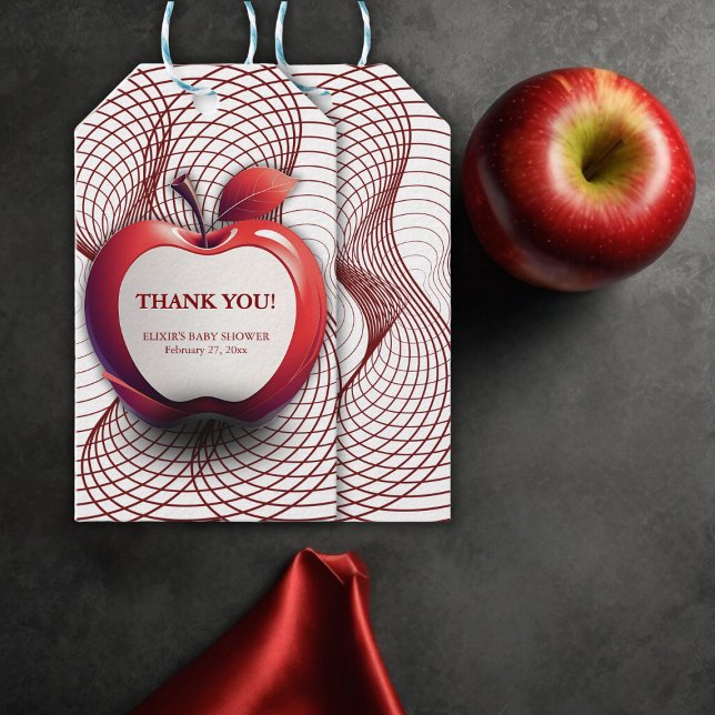 3D-Apfel unserer geometrischen Babydusche der Auge Geschenkanhänger (Von Creator hochgeladen)