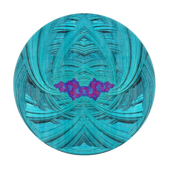 3D-Aqua, Lila und Blue-Originale Schneidebrett (Vorderseite)