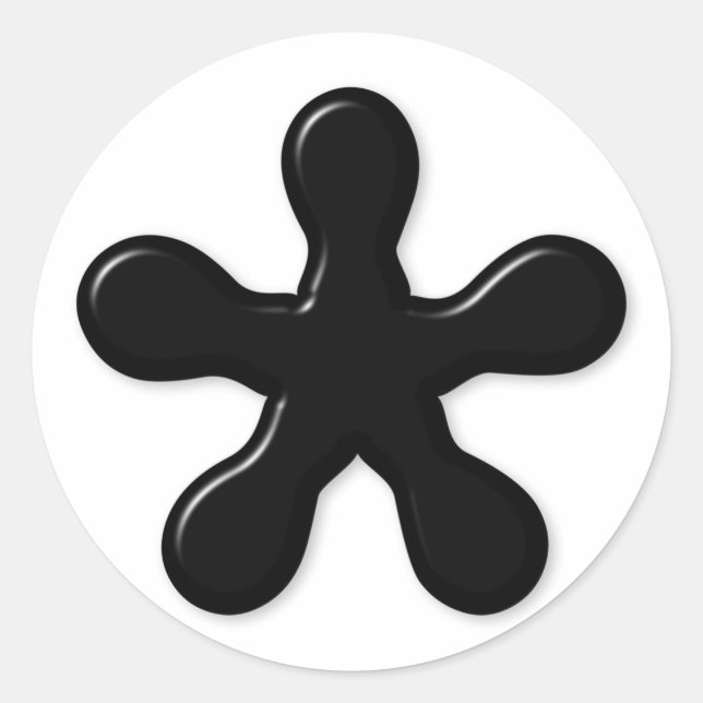 3d Asterisk Stickers (Vorderseite)