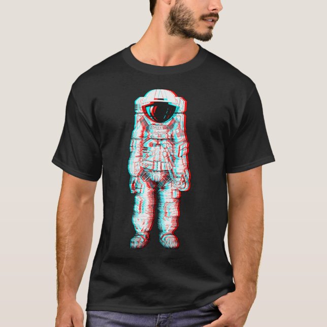 3D Astronaut T-Shirt (Vorderseite)