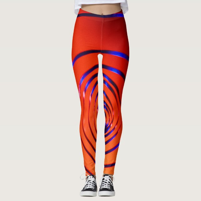 3d Atemberaubendes Objektmuster im Phantastischen  Leggings (Vorderseite)