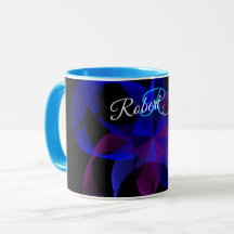 3D auf 2D Zylinder-Ring Geometrischer Kaffeebecher