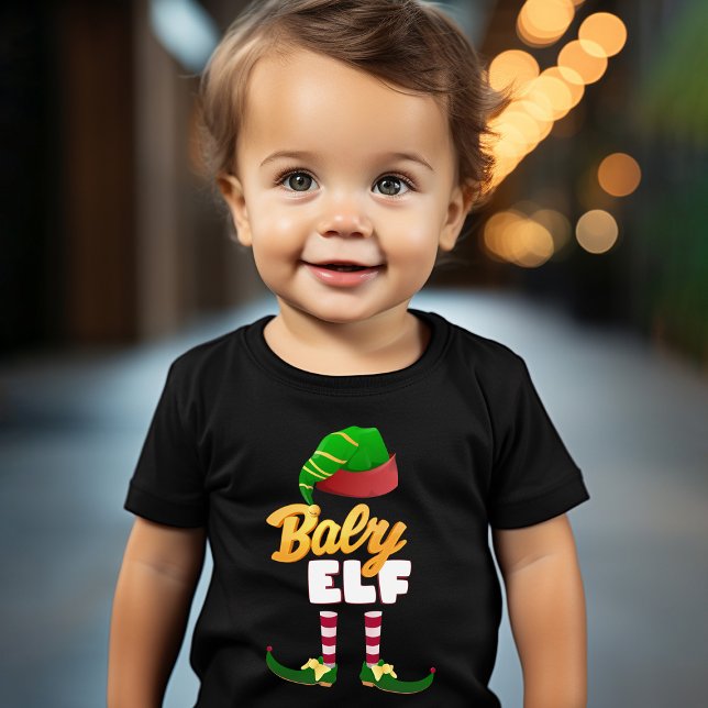 3D Baby Elf Fun Family Matching Baby T-shirt (Von Creator hochgeladen)