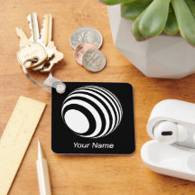 3D-Ball mit weißen Streifen -