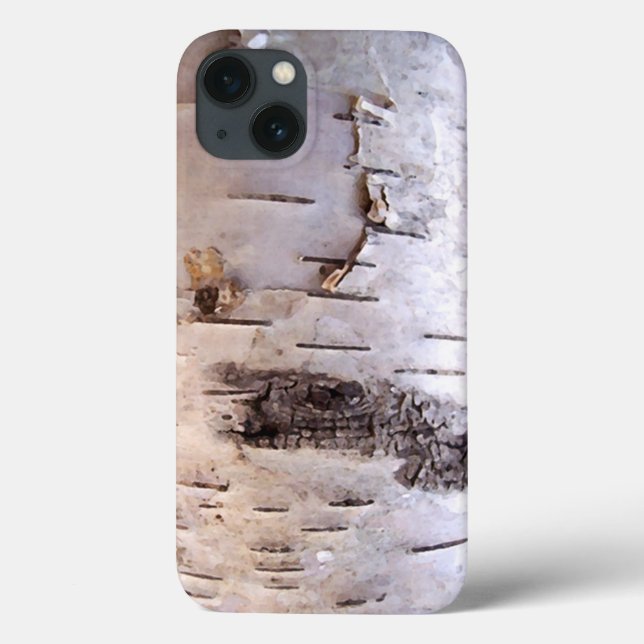 3D Birch Bark Case-Mate iPhone Hülle (Rückseite)