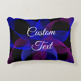 3D bis 2D Geometrischer Zylinderring Akzent Kissen