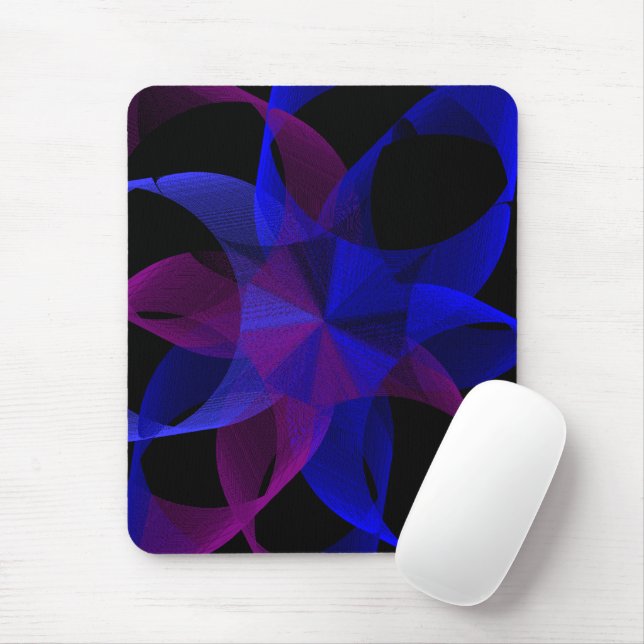 3D bis 2D Zylinderring Geometrie Maus Pad Mousepad (Mit Mouse)