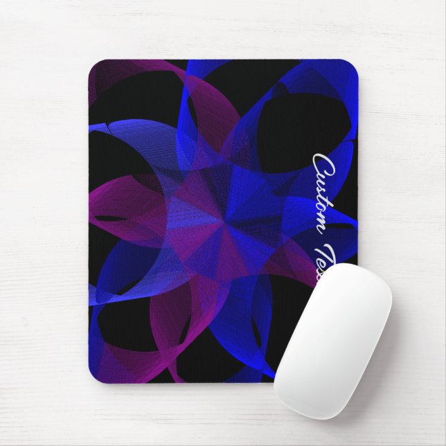 3D bis 2D Zylinderring Geometrie Maus Pad Mousepad (Mit Mouse)