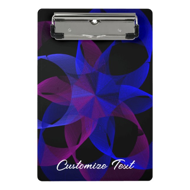 3D bis 2D Zylinderring Geometrische Mini-Zwischena Mini Klemmbrett (Vorderseite)