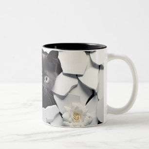 3D Black Cat Tasse