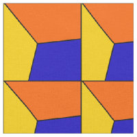 3D Blau-Gelb-Orangengitter-Look