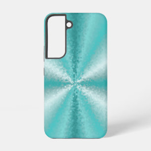 3D-Blöcke in Eisblau und Grün Samsung Galaxy Hülle