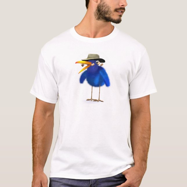 3d Blue Bird Australien T-Shirt (Vorderseite)
