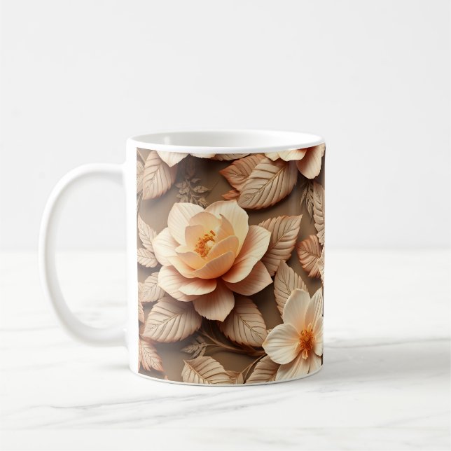 3D-Blumen Kaffeetasse (Links)