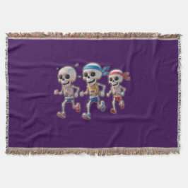 “3D Cartoon Skeleton Race • Funny Running Skeleton Decke