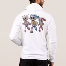“3D-Cartoon-Skelett-Rennen • Lustiges Laufendes Sk