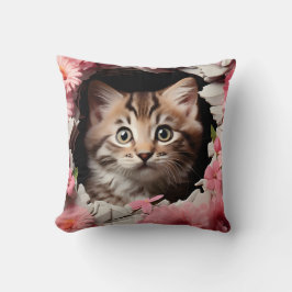 3D cat pillow Kissen