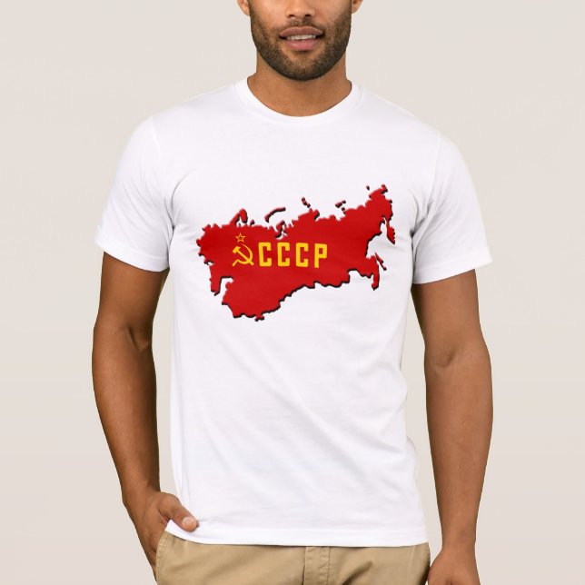 3D CCCP (Karte) T-Shirt (Vorderseite)