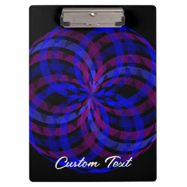 3D Center Blume Petal Geometric Clipboard Klemmbrett