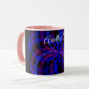 3D Center Blumenblüten Geometrische Kaffeetasse